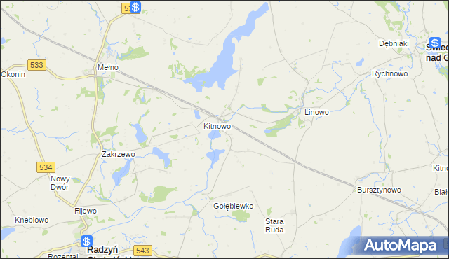 mapa Boguszewo gmina Gruta, Boguszewo gmina Gruta na mapie Targeo