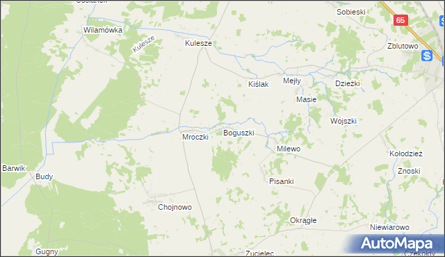 mapa Boguszki gmina Trzcianne, Boguszki gmina Trzcianne na mapie Targeo