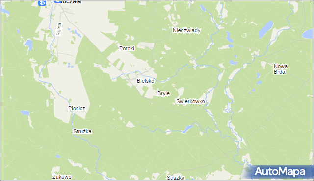 mapa Bryle, Bryle na mapie Targeo