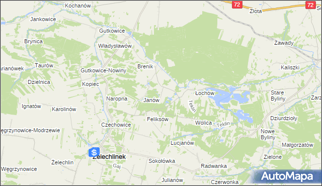 mapa Budki Łochowskie, Budki Łochowskie na mapie Targeo