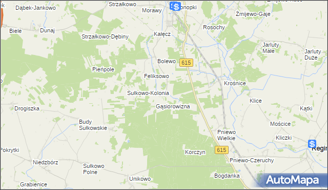 mapa Budy Bolewskie, Budy Bolewskie na mapie Targeo