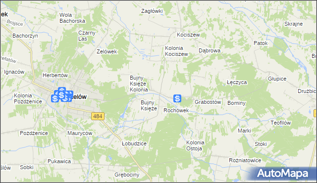 mapa Bujny Szlacheckie, Bujny Szlacheckie na mapie Targeo
