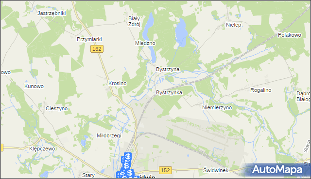 mapa Bystrzynka, Bystrzynka na mapie Targeo