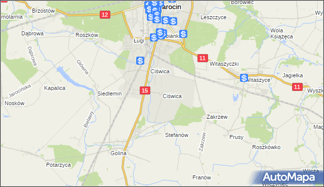 mapa Ciświca, Ciświca na mapie Targeo