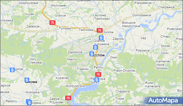 mapa Czchów, Czchów na mapie Targeo