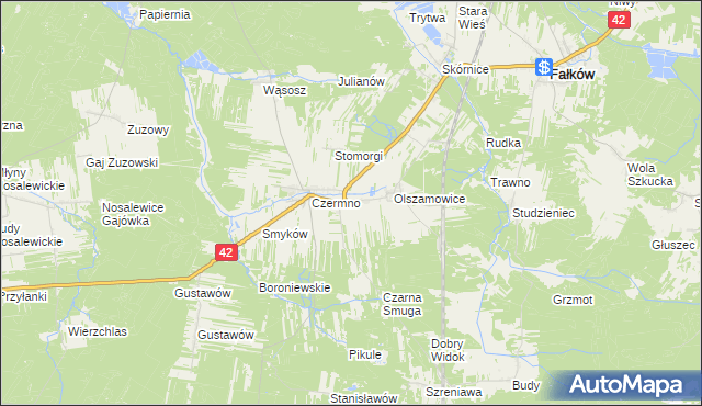 mapa Czermno-Kolonia, Czermno-Kolonia na mapie Targeo