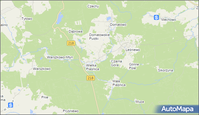 mapa Domatówko, Domatówko na mapie Targeo