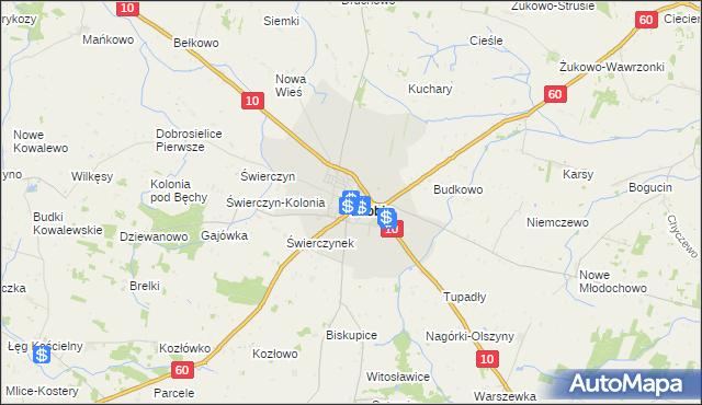 mapa Drobin, Drobin na mapie Targeo