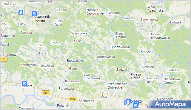 mapa Drohobyczka, Drohobyczka na mapie Targeo