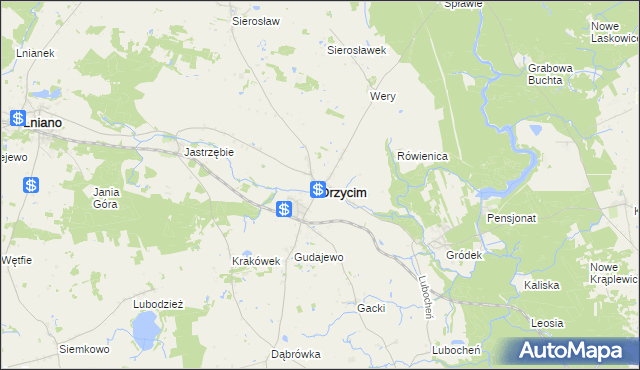 mapa Drzycim, Drzycim na mapie Targeo