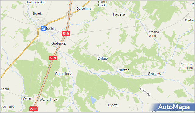 mapa Dubno, Dubno na mapie Targeo