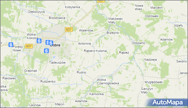mapa Duchów, Duchów na mapie Targeo