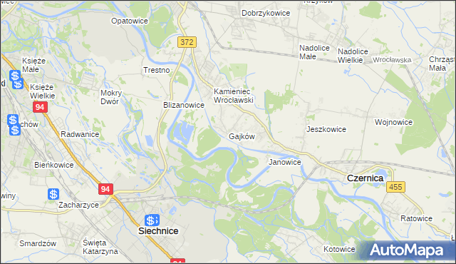 mapa Gajków, Gajków na mapie Targeo