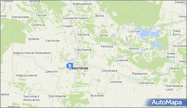 mapa Gawerków, Gawerków na mapie Targeo