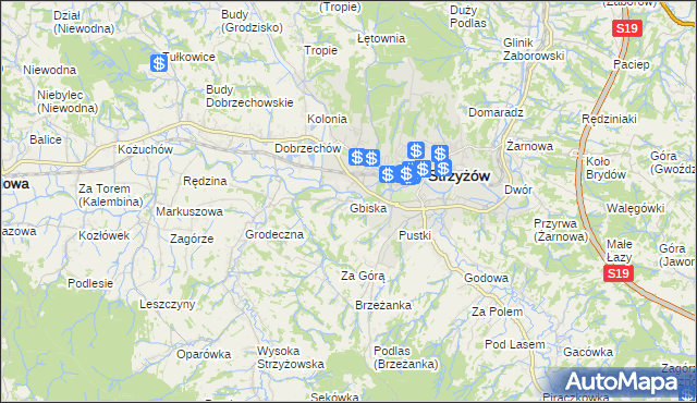 mapa Gbiska, Gbiska na mapie Targeo