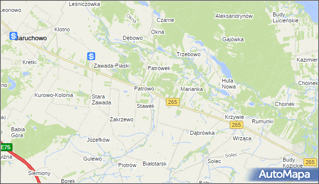 mapa Górki Pierwsze, Górki Pierwsze na mapie Targeo