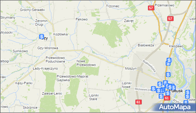 mapa Gromin, Gromin na mapie Targeo