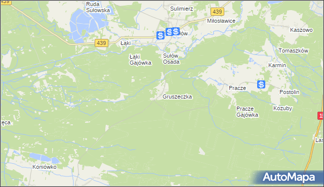mapa Gruszeczka, Gruszeczka na mapie Targeo