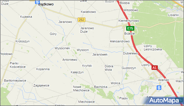 mapa Jaranówek, Jaranówek na mapie Targeo