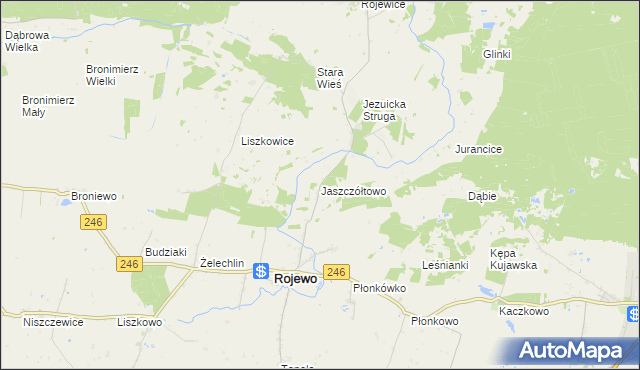 mapa Jaszczółtowo, Jaszczółtowo na mapie Targeo