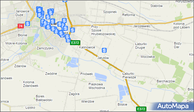 mapa Jatutów, Jatutów na mapie Targeo