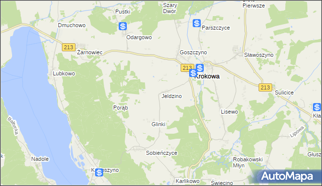 mapa Jeldzino, Jeldzino na mapie Targeo