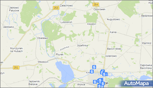 mapa Józefinka, Józefinka na mapie Targeo