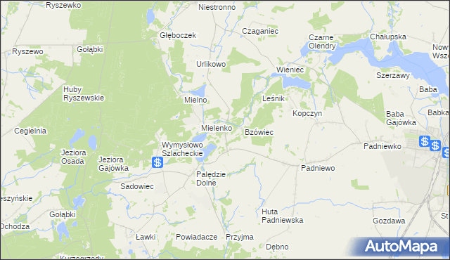 mapa Józefowo gmina Mogilno, Józefowo gmina Mogilno na mapie Targeo