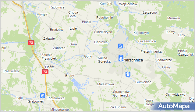 mapa Kalina Górecka, Kalina Górecka na mapie Targeo