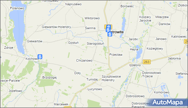 mapa Kąpiel gmina Ostrowite, Kąpiel gmina Ostrowite na mapie Targeo