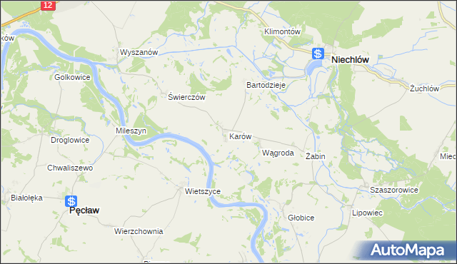 mapa Karów, Karów na mapie Targeo