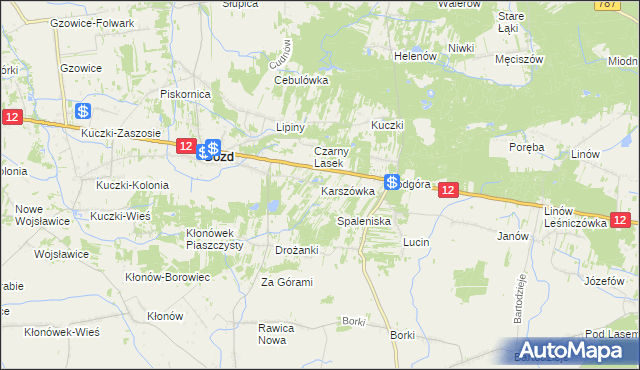 mapa Karszówka, Karszówka na mapie Targeo