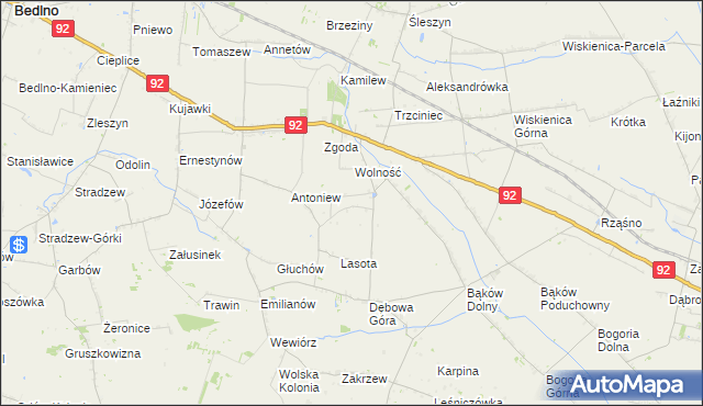 mapa Kazimierek, Kazimierek na mapie Targeo