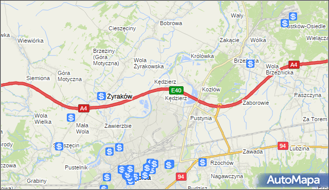 mapa Kędzierz, Kędzierz na mapie Targeo