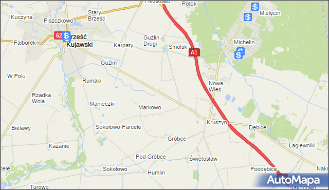 mapa Kolonia Dębice, Kolonia Dębice na mapie Targeo