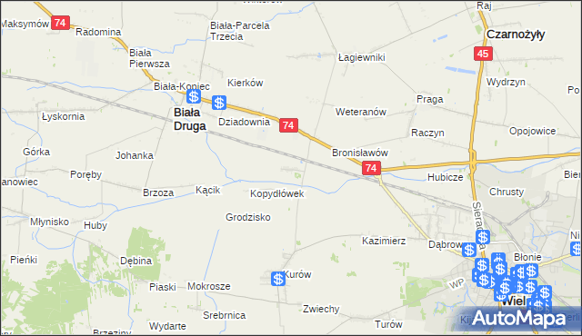 mapa Kopydłów, Kopydłów na mapie Targeo