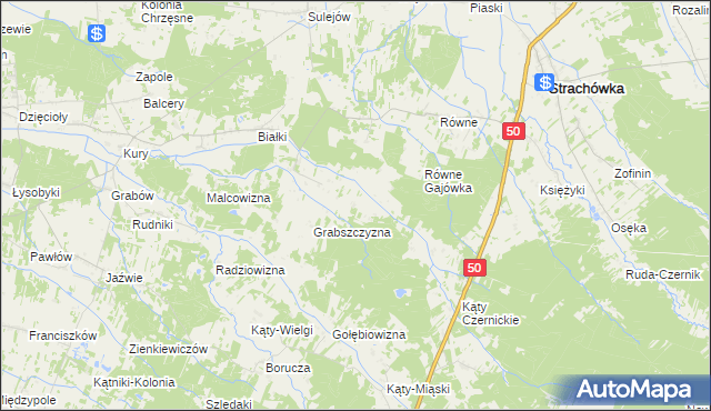 mapa Krawcowizna, Krawcowizna na mapie Targeo