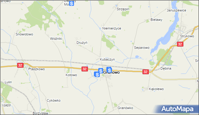 mapa Kubaczyn, Kubaczyn na mapie Targeo