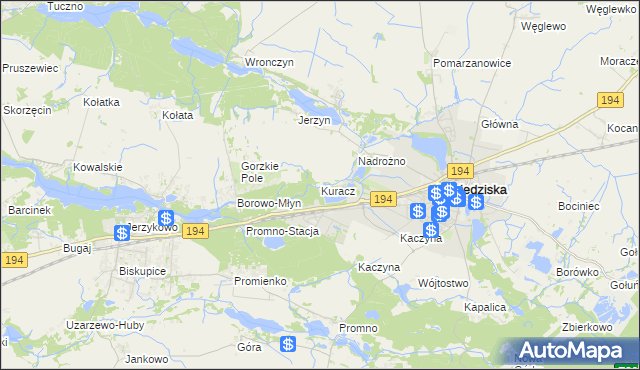 mapa Kuracz, Kuracz na mapie Targeo
