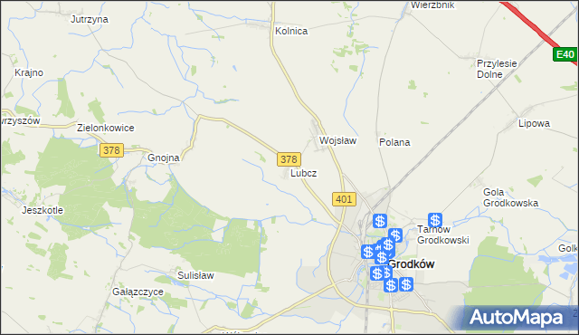 mapa Lubcz gmina Grodków, Lubcz gmina Grodków na mapie Targeo