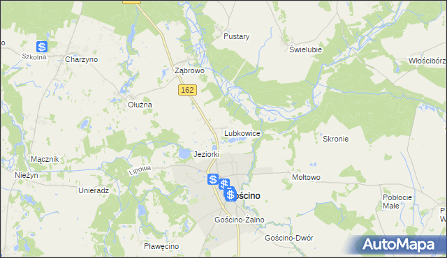 mapa Lubkowice, Lubkowice na mapie Targeo