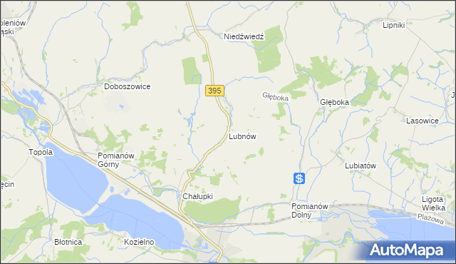 mapa Lubnów gmina Ziębice, Lubnów gmina Ziębice na mapie Targeo