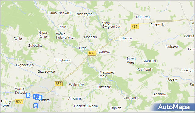 mapa Makówiec Duży, Makówiec Duży na mapie Targeo