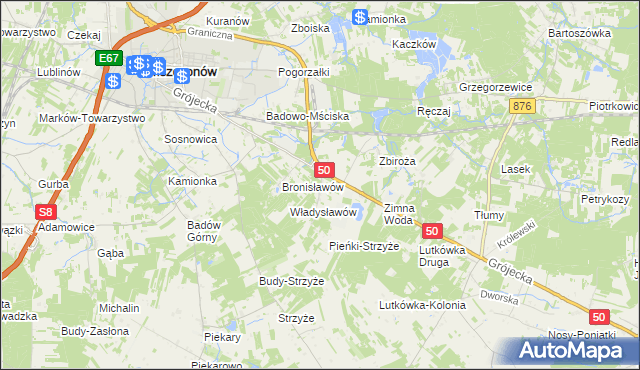 mapa Marianka gmina Mszczonów, Marianka gmina Mszczonów na mapie Targeo