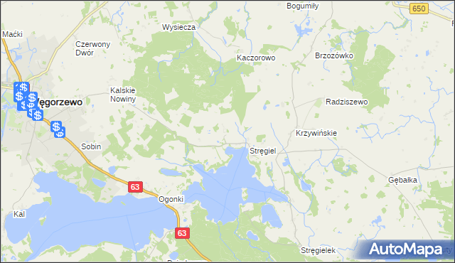 mapa Matyski, Matyski na mapie Targeo