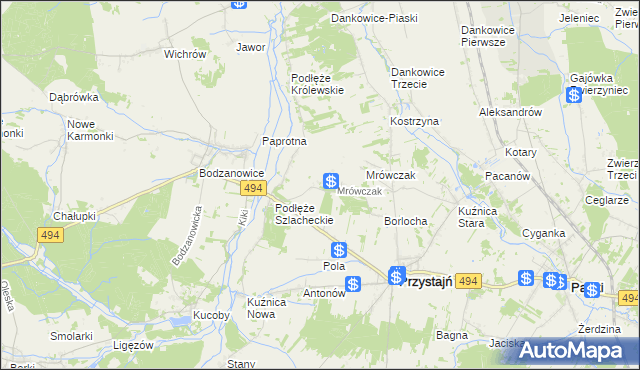 mapa Michalinów, Michalinów na mapie Targeo