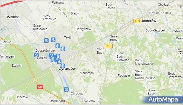 mapa Międzyborów, Międzyborów na mapie Targeo