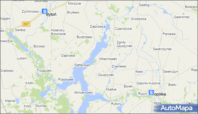 mapa Miłachówek, Miłachówek na mapie Targeo