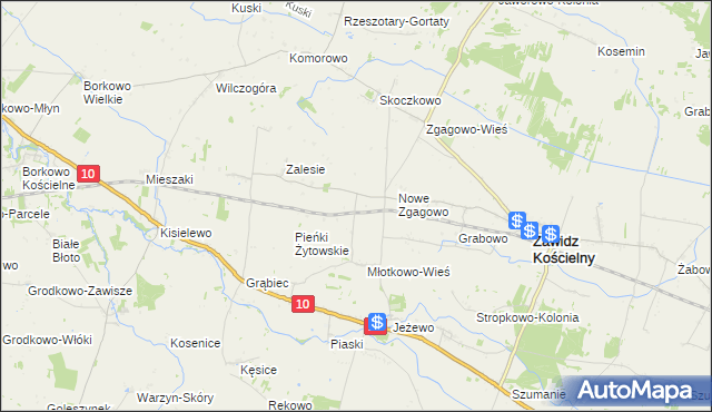 mapa Młotkowo-Kolonia, Młotkowo-Kolonia na mapie Targeo