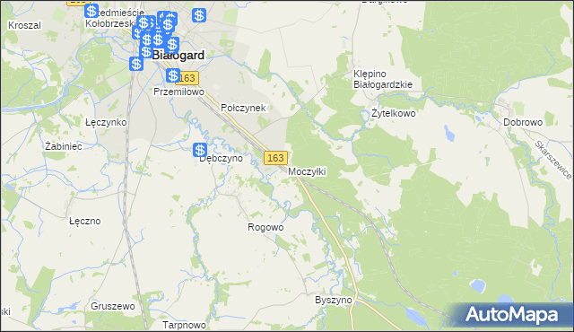 mapa Moczyłki, Moczyłki na mapie Targeo